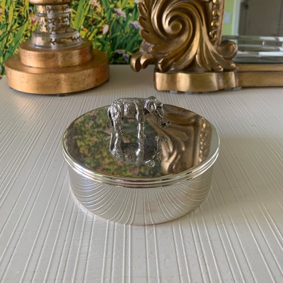 Pottery barn elephant candle pot